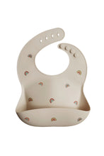 
                        
                          Load image into Gallery viewer, Mushie Silicone Baby Bib Rainbow 1
                        
                      