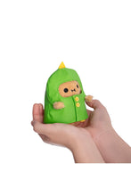 
                        
                          Load image into Gallery viewer, Noodoll Dino Boots - Green Raincoat Ricespud Mini Sitting Plush Toy
                        
                      