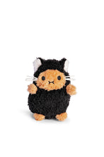 
                        
                          Load image into Gallery viewer, Noodoll Black Kitty Ricespud Mini Sitting Plush Toy
                        
                      
