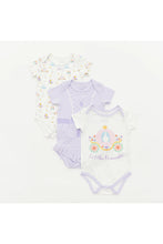 
                        
                          Load image into Gallery viewer, Not Too Big Princess Short Sleeve Bodysuits - 3 Pack
                        
                      