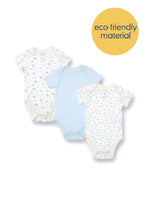 
                        
                          Load image into Gallery viewer, Not Too Big Blue Bamboo Short Sleeve Bodysuits - 3 Pack
                        
                      