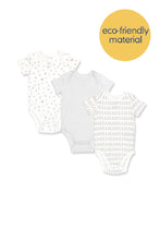 
                        
                          Load image into Gallery viewer, Not Too Big Grey Bamboo Short Sleeve Bodysuits - 3 Pack
                        
                      