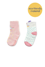 
                        
                          Load image into Gallery viewer, Not Too Big Unicorn Bamboo Socks - 2 Pack
                        
                      