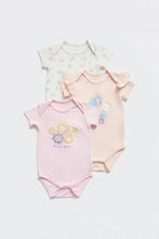 
                        
                          Load image into Gallery viewer, NotTooBig Bamboo Daisy Crew Bodysuit - 3 Pack
                        
                      