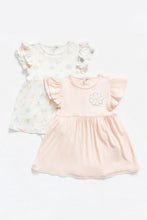 
                        
                          Load image into Gallery viewer, NotTooBig Bamboo Daisy Crew Dress - 2 Pack
                        
                      