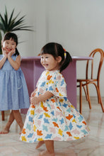 
                        
                          Load image into Gallery viewer, NotTooBig Birds Bell-Sleeved Dress - Pink Playground
                        
                      