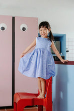 
                        
                          Load image into Gallery viewer, NotTooBig Birds Sleeveless Dress - Periwinkle
                        
                      