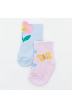 
                        
                          Load image into Gallery viewer, NotTooBig Tiny Blossom Bamboo Sock - 2 Pack
                        
                      