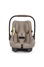 
                        
                          Load image into Gallery viewer, Beige baby car seat with black frame on a white background
                        
                      