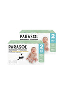 Parasol Clear+Dry™ Natural Diapers Size 2/S - 80pcs (2 Boxes) - Online Exclusive