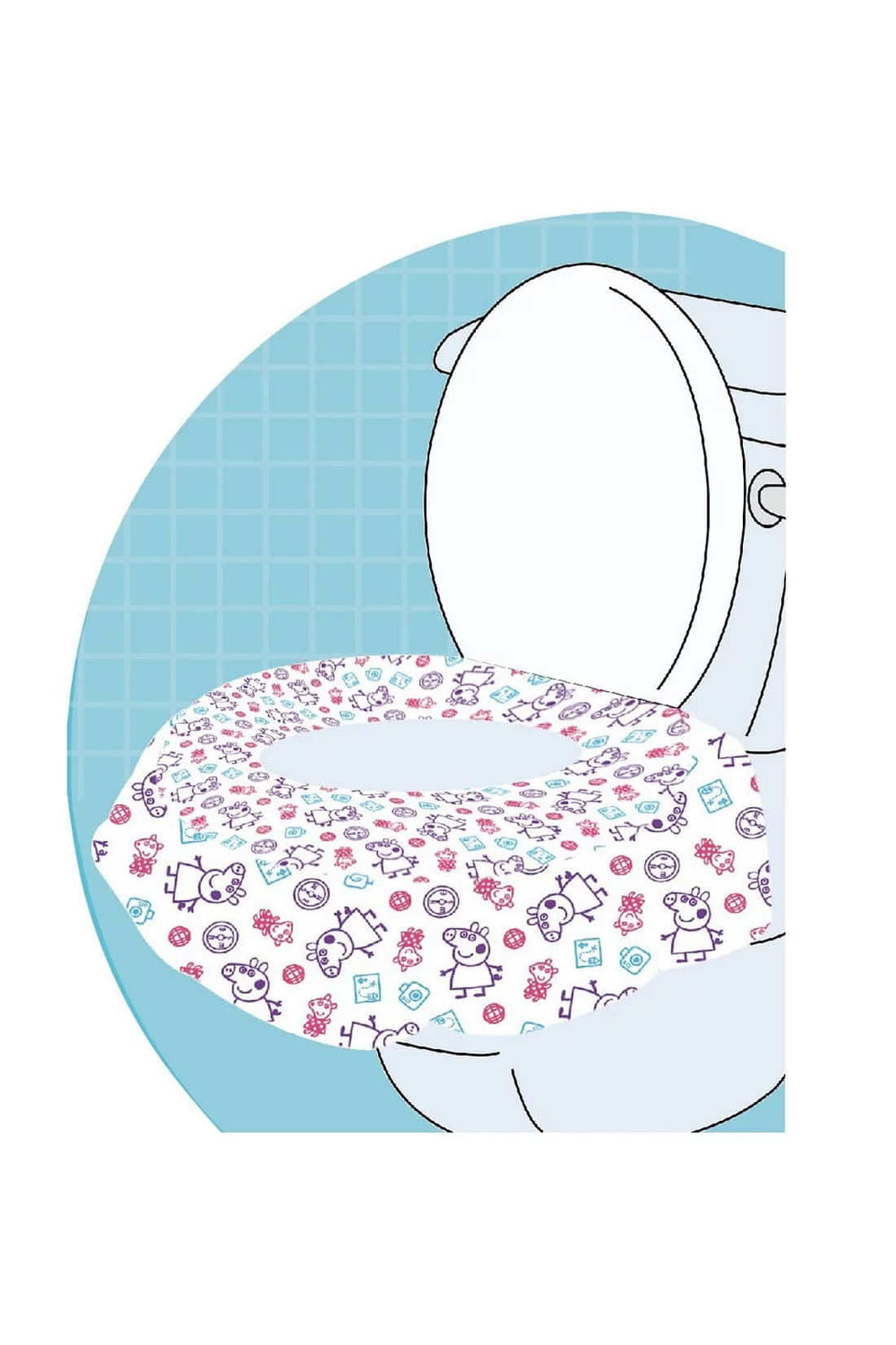 Parents League Peppa Pig Disposable Toilet Seat Cover 15s 1