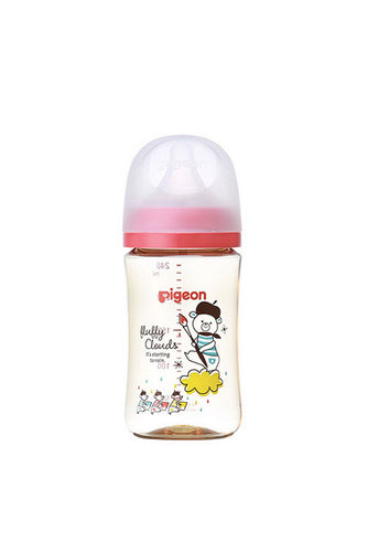 Pigeon Peristaltic Plus Deco Nusring Bottle - 240ml (assorted style) Red
