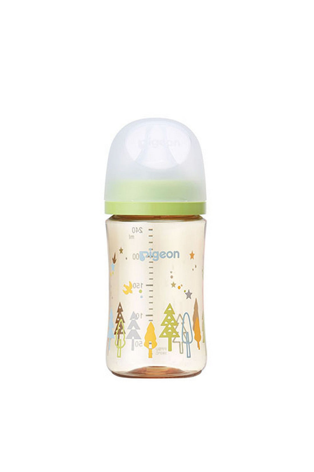 Pigeon Peristaltic Plus Deco Nusring Bottle - 240ml (assorted style) Green