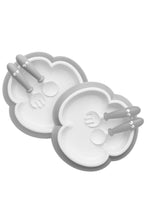 
                        
                          Load image into Gallery viewer, BabyBjörn Baby Plate Spoon &amp; Fork Powder Grey
                        
                      