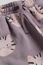 
                        
                          Load image into Gallery viewer, Mothercare Mauve Cat Wide-Leg Joggers
                        
                      
