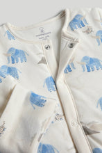 
                        
                          Load image into Gallery viewer, Mothercare My First Elephant Wadded Sleepsuit 2.5 Tog
                        
                      