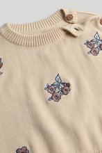
                        
                          Load image into Gallery viewer, Mothercare Beige Embroidered Jumper
                        
                      