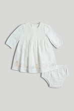 
                        
                          Load image into Gallery viewer, Mothercare My First White Dress and Knickers Outfit
                        
                      