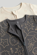 
                        
                          將圖片載入圖庫檢視器 Mothercare 2 Pack Black and White Footless Zip-Up Sleepsuits
                        
                      