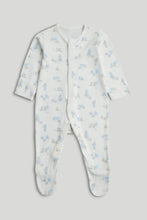 
                        
                          Load image into Gallery viewer, Mothercare 3 Pack My First Blue Sleepsuits
                        
                      