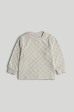 
                        
                          Load image into Gallery viewer, Mothercare Beige Checkerboard Sweatshirt
                        
                      
