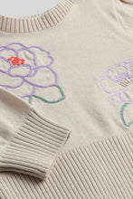 
                        
                          Load image into Gallery viewer, Mothercare Beige Flower Cropped Jumper
                        
                      
