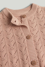
                        
                          Load image into Gallery viewer, Mothercare Peach Pointelle Cardigan
                        
                      