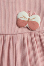 
                        
                          Load image into Gallery viewer, Mothercare My First Pink and White Butterfly Dungarees and Bodysuit Outfit
                        
                      