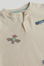 
                        
                          Load image into Gallery viewer, Mothercare Cream Henley T-Shirt
                        
                      