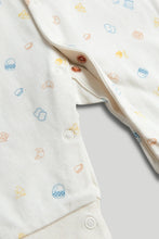 
                        
                          Load image into Gallery viewer, Mothercare 3 Pack Breakfast Footless Sleepsuits
                        
                      