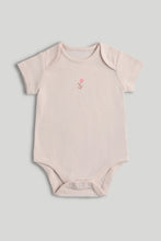 
                        
                          Load image into Gallery viewer, Mothercare 5 Pack My First Pink Flower and Butterfly Short-Sleeved Bodysuits
                        
                      