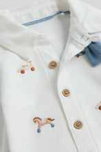 
                        
                          將圖片載入圖庫檢視器 Mothercare Shirt Bodysuit, Trouser and Cap Outfit
                        
                      