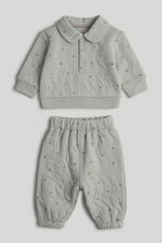 
                        
                          Load image into Gallery viewer, Mothercare Green Quilted Top and Jogger Outfit
                        
                      