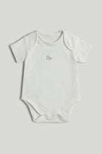 
                        
                          Load image into Gallery viewer, Mothercare 5 Pack My First Blue Tiger and Elephant Short-Sleeved Bodysuits
                        
                      