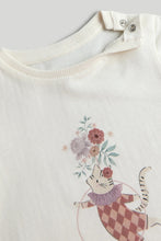
                        
                          Load image into Gallery viewer, Mothercare Natural Carnival Cat T-Shirt
                        
                      