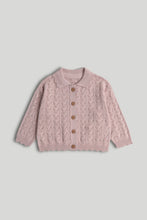 
                        
                          Load image into Gallery viewer, Mothercare Pink Pointelle Cardigan
                        
                      