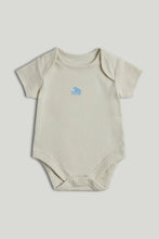 
                        
                          Load image into Gallery viewer, Mothercare 5 Pack My First Blue Tiger and Elephant Short-Sleeved Bodysuits
                        
                      