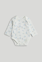 
                        
                          Load image into Gallery viewer, Mothercare 5 Pack My First Blue and White Long-Sleeved Bodysuits
                        
                      