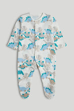 
                        
                          Load image into Gallery viewer, Mothercare 3 Pack Dinosaur Sleepsuits
                        
                      