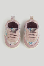 
                        
                          Load image into Gallery viewer, Mothercare Pink Floral Pram Trainers
                        
                      