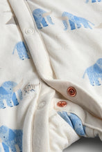 
                        
                          Load image into Gallery viewer, Mothercare My First Elephant Wadded Sleepsuit 2.5 Tog
                        
                      