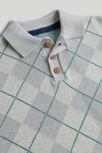 
                        
                          Load image into Gallery viewer, Mothercare Grey Argyle Knitted Jumper
                        
                      