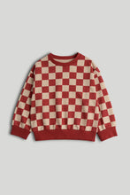 
                        
                          Load image into Gallery viewer, Mothercare Orange Checkerboard Sweat Top
                        
                      