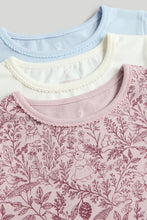 
                        
                          Load image into Gallery viewer, Mothercare 3 Pack Bunny Floral Long-Sleeved T-Shirts
                        
                      