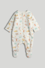 
                        
                          Load image into Gallery viewer, Mothercare Safari Wadded Zip-Up Sleepsuit 2.5 Tog
                        
                      