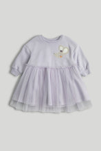 
                        
                          Load image into Gallery viewer, Mothercare Lilac Sweatshirt Dress
                        
                      