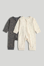 
                        
                          將圖片載入圖庫檢視器 Mothercare 2 Pack Black and White Footless Zip-Up Sleepsuits
                        
                      