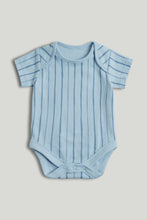 
                        
                          Load image into Gallery viewer, Mothercare 5 Pack My First Blue Tiger and Elephant Short-Sleeved Bodysuits
                        
                      