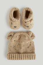 
                        
                          Load image into Gallery viewer, Mothercare Bear Knitted Hat and Booties Set
                        
                      