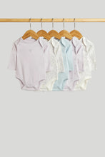
                        
                          Load image into Gallery viewer, Mothercare 5 Pack Swan Long-Sleeved Bodysuits
                        
                      